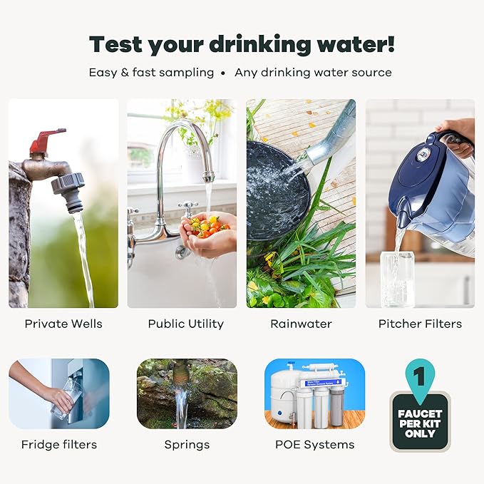 Tap Score Radon in Water Test Kit | Well or City | Full Report | EPA Certified Drinking Water Labs | #1 Best Home Water Test 2021-24 NYT Wirecutter | 100% Unbiased
