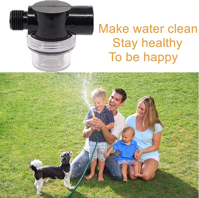 Twist-On Pipe Water Pump Strainer,RV Water Pump Filter Compatible With Shurflo Or Wfco,1/2" Npsm Inlet/Outlet With 80 Mesh Stainless Steel Filter Screen For RV Marine Replacement 2 Pack
