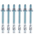 10 Pcs 1/2" x2-3/4 Wedge Anchors Zinc Coated for Heavy Duty Concrete Wall Anchor Cement Wall Base Bracket