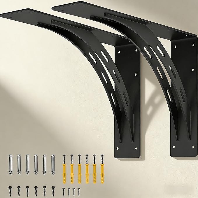 30 INCHX 19 INCH Heavy Duty Bracket,Granite Countertop Support Brackets, Heavy Duty Shelf Brackets , Max Load 1100 Lbs ,Mantel Brackets (Set of 2) - (30" x 18.8")