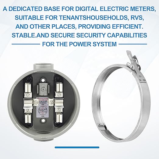 Stainless Steel Meter Sealing Ring for Meter Electrical Meter Sockets Accessory，LRING Load Center Sealing Ring