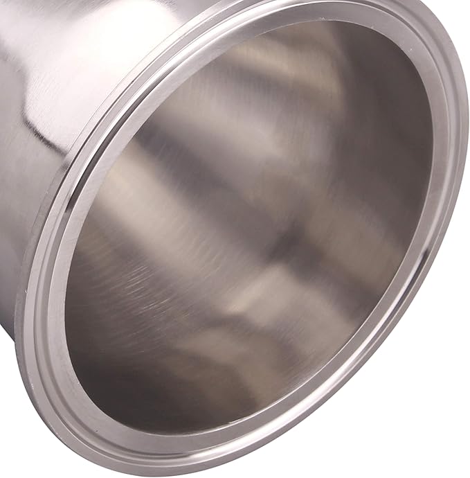 DERNORD Sanitary Fitting Reducer Fitting SUS304 Tri Clamp Ferrule Style 4" Tube OD to 2-1/2" Tube OD
