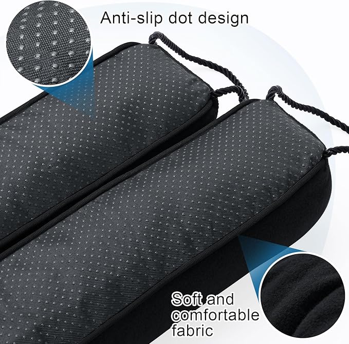hyha 34 Inch Door Draft Stopper, Blocks Hot Cold Air with Removable Washable Cover, Gaps Up to 3 Inch, All-Season Noise and Wind Seal, Under Draft Stopper for Bottom of Door Window, Black