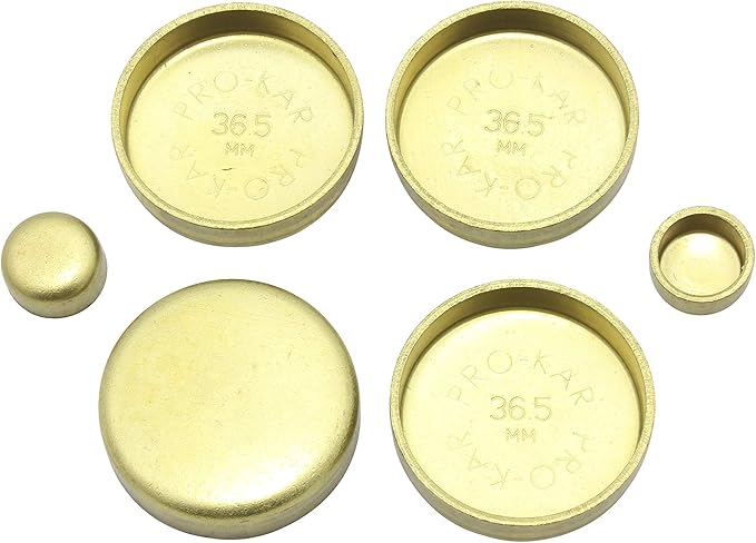 DNJ FPS800 Brass Freeze Plug Set for 1990-2006 Audi, Volkswagen A4, A4 Quattro, Beetle 1.8L-2.0L L4 20V DOHC 1781cc