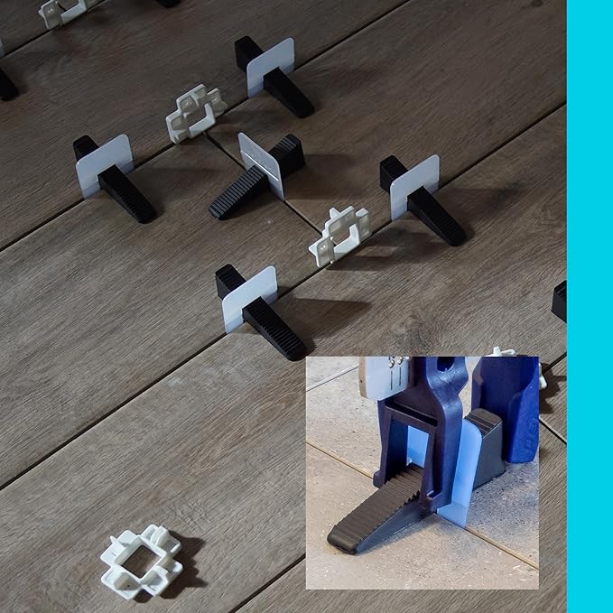 Peygran Tile Leveling System: Lippage Free Tile and Stone Installation for PRO and DIY. The Most Precise and Reliable Tile Leveling Clips on The Market. (1/16" (2mm): 300 Clips)