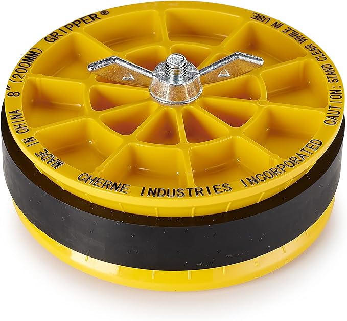 Oatey CHERNE INDUSTRIES Pipe Plug,Mechanical,8 In,IOP 270288, yellow