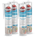 Kraken Bond White Silicone Sealant Waterproof%100-10 fl oz Cartridge - RTV Silicone Caulk Bathroom and Kitchen, All Purpose, Window Caulking Sealant Outdoor, RV, Exterior Use Silicon - 4 Pack