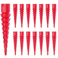 15 Pcs Wood Anchor, Stripped Screw Hole Repair Kit for Wood, Door Hinge Screw Hole Repair Fits Screws Sizes #2 to #16, Red