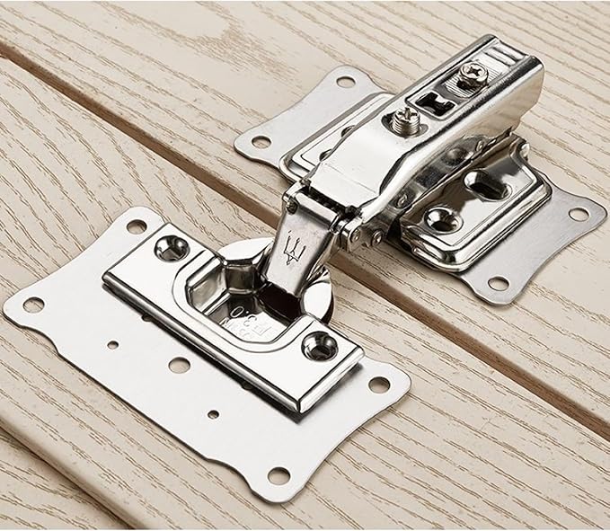 Hinge Mounting Plate Fix, Cabinet Hinge Repair Kit, Professional Door Panel Reinforcement Set - 20 Sets