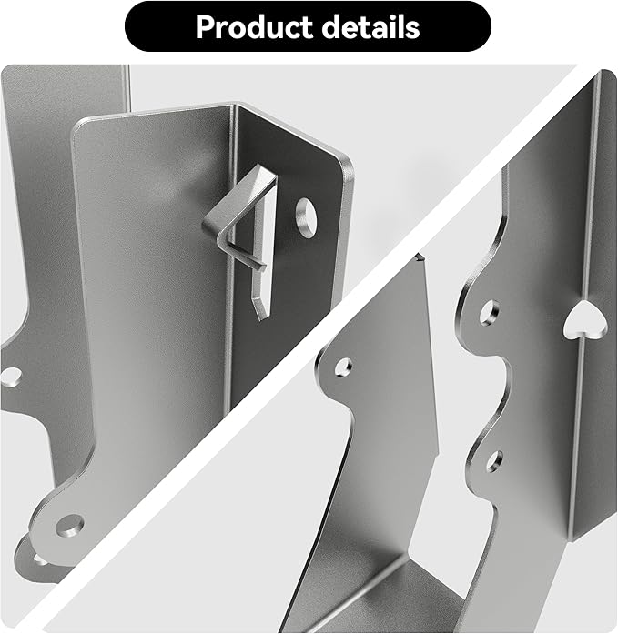 2X6 Joist Hanger 20 Gauge LU26 Galvanizing Face Mount Joist Hangers for Wood Hurricane Ties Widely Applicable Rafter Ties - 25 pk