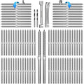 Steel DN Mate 200 Pack T316 Stainless Steel Right&Left Handed Thread Swage Lag Screws for Wood Post of 1/8" Steel Cable Railing Kit, Cable Railing Hardware, DIY Deck Railings, Wrench Include, DM50