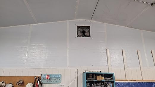 BlueTex Insulationㅤ 6" Wide x 180' Long White Vapor Barrier Seam Tape - 1 Roll Waterproofing and Great for Crawlspaces, Insulation Repair, Underlayment Seams, Metal Building Insulation Seams
