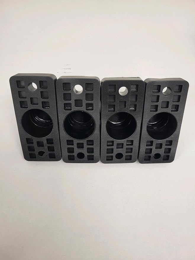 DuctlessAire Rubber Vibration Isolation Mounts - Anti Shaking Mount for Mini Air Conditioner, Air Compressor, Water Pump & More - Outdoor Mini Split Condensing Unit Vibration Isolator (Set of 4)