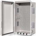 Electrical Junction Box, Ventilated Design, Cable Grommets, Indoor/Outdoor Use with Mounting Panel & Hinged Cover. Waterproof IP 65. (Grey Cover, 19.7"x15.7"x7.9")