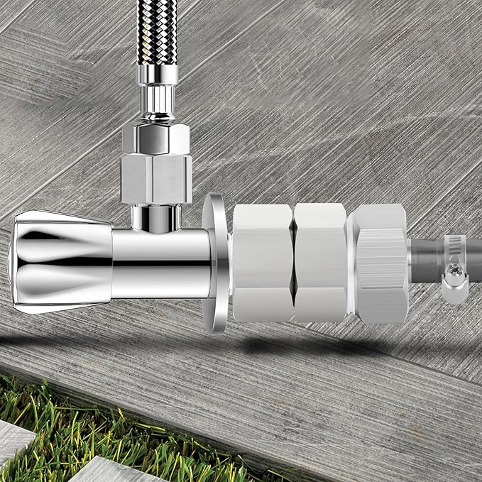 TAISHER 2PCS 304 Stainless Steel Garden Hose Adapter, 3/4" GHT Female x 3/4" GHT Female Swivel Garden Hose Connector with Washers