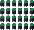 24 Sets Durable PP Valve Boxes-Anti Slip 6 in Sprinkler Valve Box,Water Meter Boxes Plastic Round Irrigation Box for Garden Yard Outdoor Lawn Grassland In Ground Farm,Green&Black