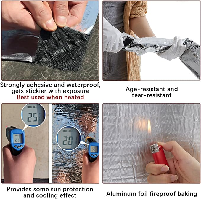 Synthetic Waterproof Roof Underlayment Roll-39 x 390 inch Self-Adhesive Waterproofing Membrane | Easy-Peel Stick & Seal for Flat Roofs, Sheds, RV, Metal & Sloped Roofs | Longlasting Leak Protection