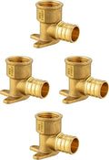 (Pack of 4) EFIELD Pex 3/4 Inch x 1/2 Inch Female NPT Drop-ear Elbow Crimp Fittings,(PEX1807163)