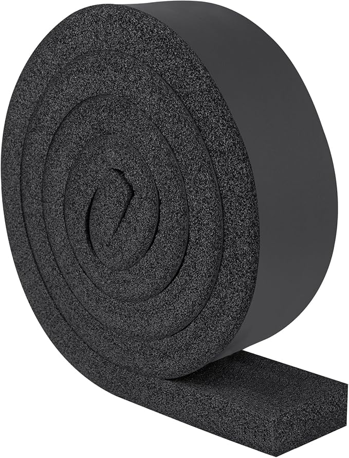 Yotache Open Cell Foam Air Conditioner Insulation Seal Strip 2"x1", Non-Adhesive Air Conditioning Weather Strip, 6.5 Feet Long