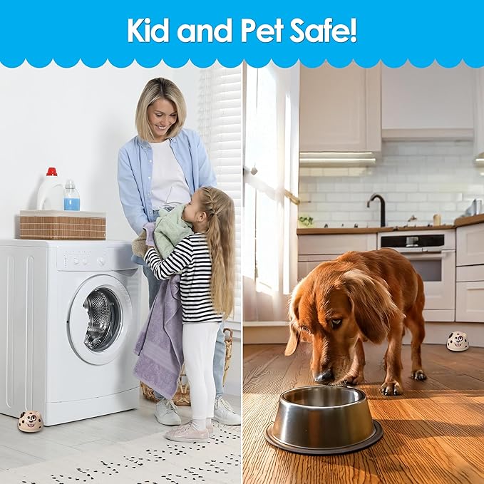 Water Leak Detector and Alarm-The Original LeakPuppy 3PK- Electronic Flood Detector for Kitchen & Basement-1/32 Liquid Sensor-Beeps Loudly on Overflows Plus Low Battery-Xmas Gift for New Homeowners