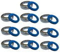EZ-Fluid 1-1/2" x 1-1/4" Universal Reducing Brass Slip Joint Nut and Blue Heavy Duty Reducing Washer Gasket,Chrome for Under Sink Lavatory Kitchen Sink Tubular (10)