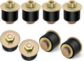 Siptenk 1" Freeze Rubber Expansion Plug 8 pcs, Automotive Rubber Expandable Freeze Plugs for Engine