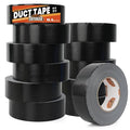 TAPEBEAR 12 Rolls Duct Tape Heavy Duty Waterproof 1.88" x 35 Yards, 16.5mil Thick Strong Tape, UV Resistant, All-Weather, No Residue, Super Strength for Industrial Use Indoor Outdoor Repairs, Black