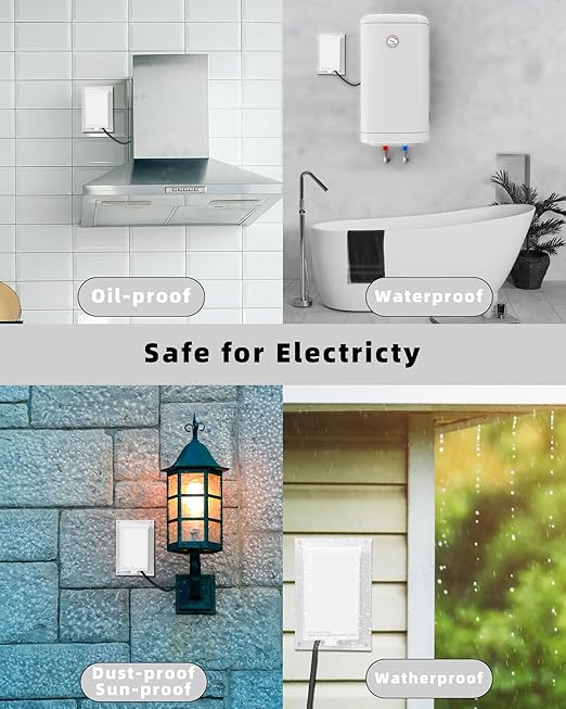 Electrical Box Replacement Cover, DBVC-1 Extra Duty Replacement for All-Weather Use, Type 3r Enclosure Cover for Wet Locations Can be adapted to DBVR1C/DBVS1C/60VC, Improve Electricity Safety