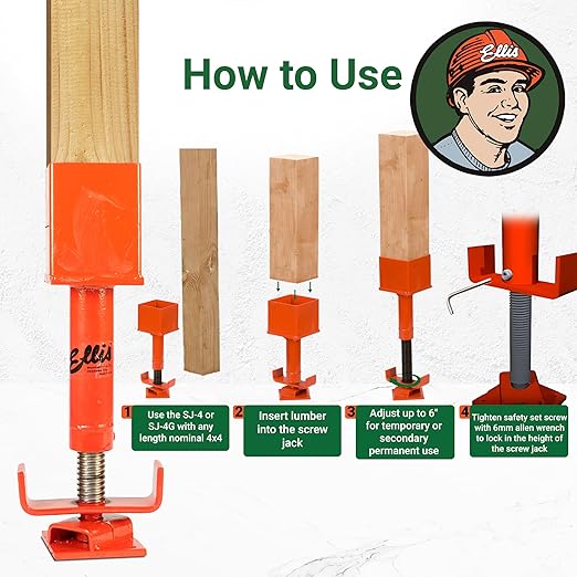 Ellis Manufacturing Co. Shore Holder, 3/16" Steel Cup for Attaching Shores to 2x4 or 2x6 Joists, Secure with Duplex Nails, 2x4 Cup Type