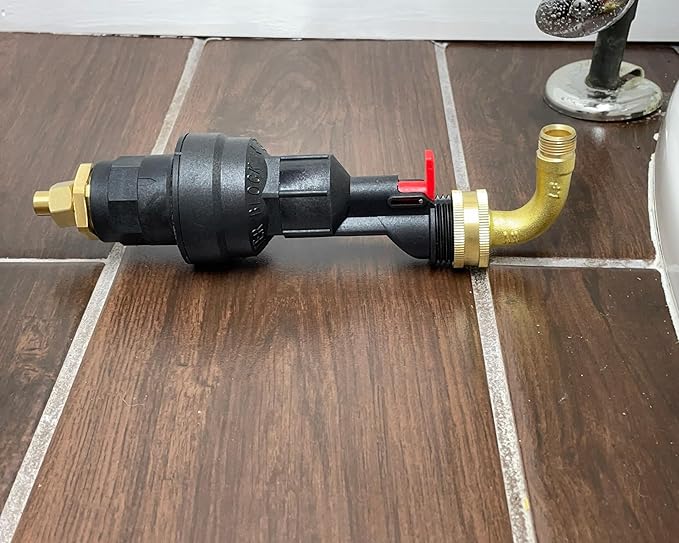Water Block Automatic Toilet Leak Detector & Shutoff Valve Kit - Stops Leaks, Prevents Floods & Property Damage, Saves Money & Conserves Water - Includes Fittings - Tight Space Horizontal Installation