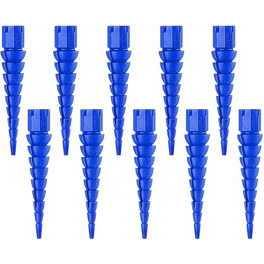 10 Pcs Wood Anchor, Stripped Screw Hole Repair Kit for Wood, Door, Fixing Stripped Screw Holes, Fits Wood Screws Sizes #2 to #16(Blue)