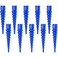 10 Pcs Wood Anchor, Stripped Screw Hole Repair Kit for Wood, Door, Fixing Stripped Screw Holes, Fits Wood Screws Sizes #2 to #16(Blue)