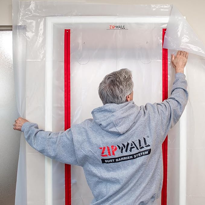 ZIPWALL ZDC Commercial ZipDoor Kit, , red ,1 Count(Pack of 1)