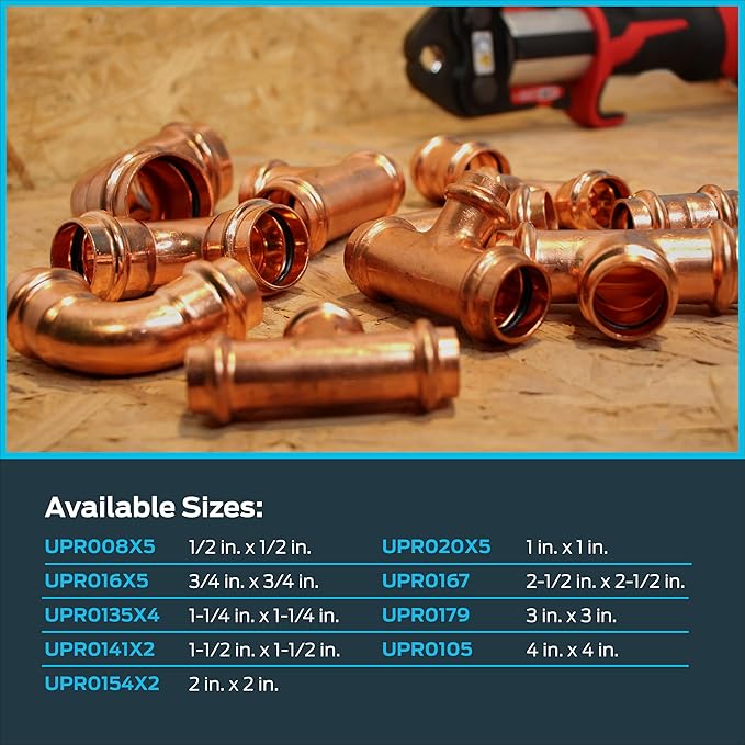 SharkBite 3 Inch Coupling, Copper Press Plumbing Fitting, UPR0179