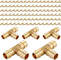 (100-Pack) Seelink 1/2" x 1/2" x 1/2" PEX-A Tee Expansion Fittings, for PEX Tubing Pipe Hose Fittings, ASTM F1960(PEX1960041-100Pack)