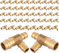 (50-Pack) Seelink 3/4" x 1/2" x 1/2" PEX-A Tee Expansion Fittings, for PEX Tubing Pipe Hose Fittings, ASTM F1960(PEX1960047-50Pack)