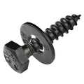 1/4 x 1-1/2 (100 Pack) Lag Screw Kit, 100 Screws and 100 Washers, Ceramic Black Ruspert Coating for Exterior Use, Meets ASTM A307 and ASME B18.2.1, Industrial/Commerical Grade by Makers Bolt