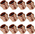 Copper Press Fittings 1/2" Copper End Cap, Zero Lead 1/2" Coopers Press Cap End Plug Coppers Pipe Caps for Plumbing,OD 5/8”,Use with Hydraulic Press Fitting Tool,12PCS