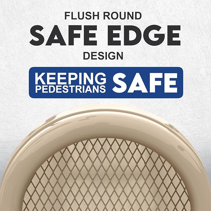 Steel Protection Backflow Preventer Security Cage for Outside - Small - Tan - Guardian Enclosures - Cage Dimensions, Internal 11 1/8″ W x 24″H x 23″ L, External 13 3/8″ W x 24″ H x 27 3/8″ L