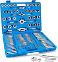 110-Piece Metric Tap and Die Set, M2 to M18 Thread Repair Kit, Complete Tap & Die Sets with Storage Case for Cutting Internal and External Threads