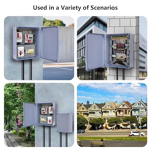 ABS Plastic Dustproof Waterproof Box IP65 Junction Boxes Project Junction Conduit Box Enclosure Use for Outdoor and Indoor