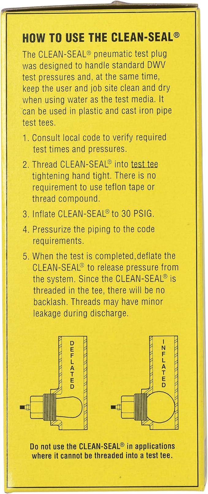 Cherne 271508 Pneumatic Test Plug, 1-1/2 in