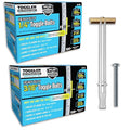 TOGGLER SNAPTOGGLE Drywall Anchors & Heavy-Duty Toggle Bolts – Zinc-Plated 1/4"-20 & 3/16"-24 UNC Anchors for Hollow Walls, Plaster & Tile – 100 Pack Each with Bolts Included