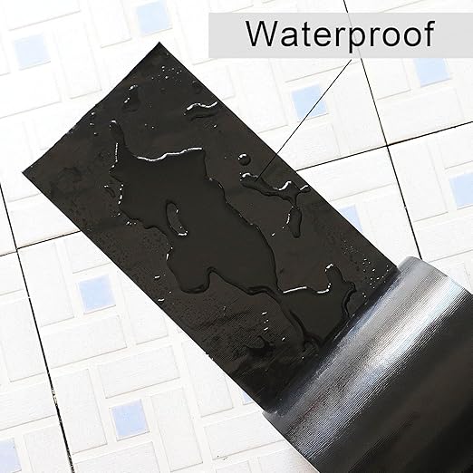 Wide Duct Tape, Industrial Grade 30Yards (90 ft) Wide Tape 5'' Duct, 9 Mil Heavy-Duty, Waterproof, Strong, Flexible, No Residue, for Crafts & Home Improvement (Black, 5'' x 90ft)