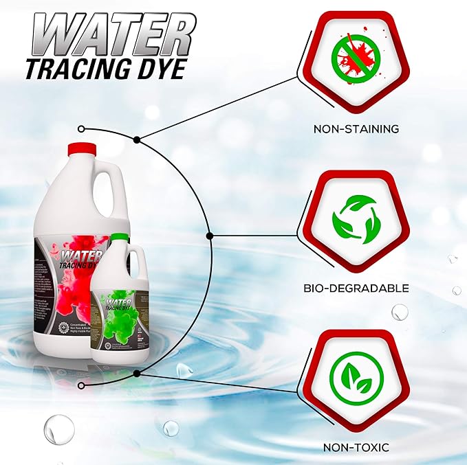 Green Gobbler Red Water Tracing & Leak Detection Flourescent Dye - 1 Gallon