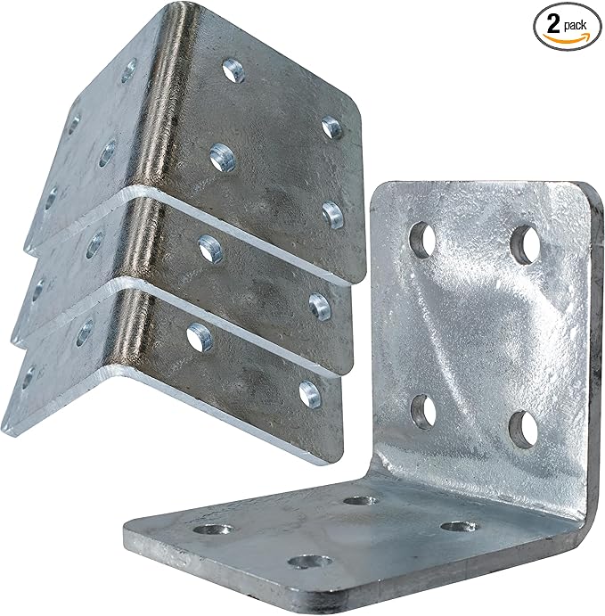 Beam Bracket, 4" X 4" X 3.5” Heavy Duty Corner Bracket. Fireplace Mantel Brackets Made of Premium Heavy Duty Alloy Steel. Corner Steel