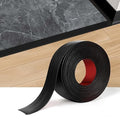 Floor Transition Strip Vinyl Self Adhesive Threshold Strip Carpet Edge Wood to Tile Laminate Flooring Gaps and Doorway Floor Cover Flat Divider Peel and Stick Trim (Black, 5cm, 6.6FT)