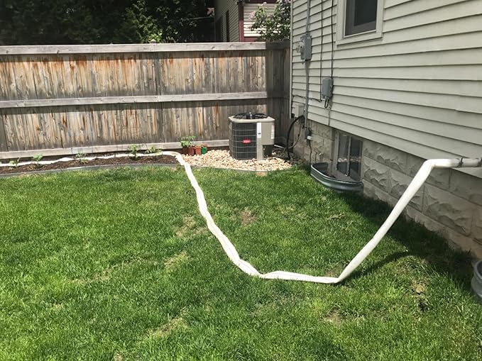 Pool Backwash Hose 3” × 65 ft Heavy Duty PVC Water Discharge Hose General Purpose Flexible Reinforced Lay Flat Pump Drain Pipe for Water Transfer Applications (3in-65ft, No Leak)