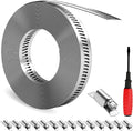 GASHER 19FT 304 Stainless Steel Hose Clamps DIY Kit, Metal Strapping with Holes + 25 Stronger Fasteners, Adjustable Pipe Worm Clamps, For Duct, Radiator, Fuel Line, Pool, Pipe