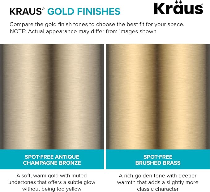 KRAUS Oletto Single Handle Pull Down Kitchen Faucet in Spot Free Antique Champagne Bronze, KPF-2820SFACB